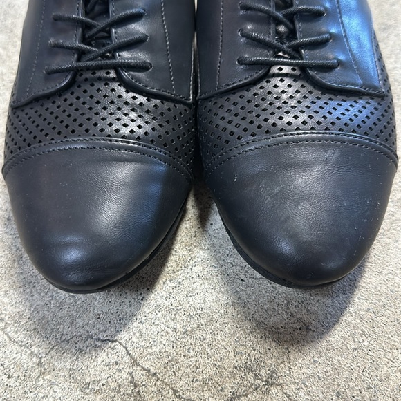 ALDO Olaya Shoes Loafers Black Leather Size 7.5 PreOwned - Picture 4 of 7